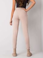 Spodnie dresowe damskie, beżowe, Relevance