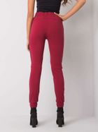 Spodnie dresowe damskie, bordowe, Relevance