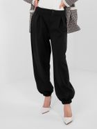 Spodnie dresowe damskie, czarne, Italy Moda