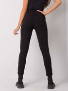 Spodnie dresowe damskie, czarne, Relevance