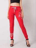 Spodnie dresowe damskie, czerwone, Relevance