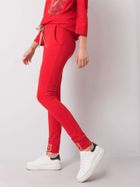 Spodnie dresowe damskie, czerwone, Relevance