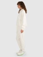 Spodnie dresowe damskie, ecru, 4F