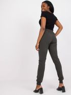 Spodnie dresowe damskie, khaki, Relevance