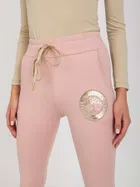 Spodnie dresowe damskie, różowe, Relevance