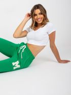 Spodnie dresowe damskie, zielone, Relevance