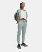 Spodnie dresowe damskie, zielone, Under Armour