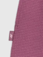 Spodnie dresowe dziewczęce, jogger, fioletowe, 4F