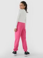 Spodnie dresowe dziewczęce, różowe, 4F