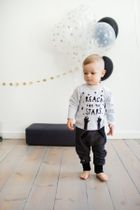 Spodnie dresowe niemowlęce, baggy, ciemnoszare, Happy Day, Pinokio