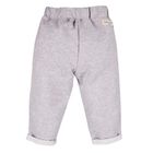 Spodnie dziewczęce, szare, falbanki, Eevi