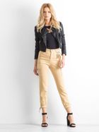 Spodnie jeansowe damskie, beżowe, Daysie