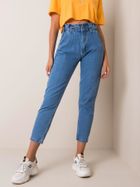 Spodnie jeansowe damskie, mom fit, denim, Rue Paris