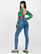 Spodnie jeansowe damskie, niebieskie, Moonart