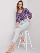 Spodnie jeansowe damskie, niebieskie, Moonart