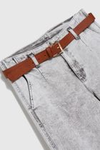 Spodnie jeansowe damskie, szare, Moodo