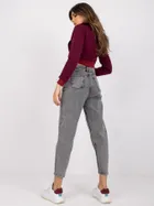 Spodnie jeansowe damskie, szare, Moonart