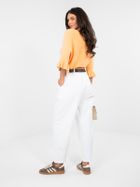 Spodnie materiałowe damskie, białe, Italy Moda
