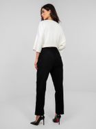 Spodnie materiałowe damskie, czarne, Italy Moda