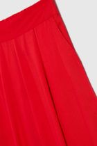 Spodnie materiałowe damskie, czerwone, Moodo