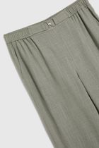 Spodnie materiałowe damskie, khaki, Moodo