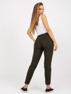 Spodnie materiałowe damskie, khaki, Xsapienza