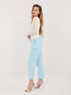 Spodnie materiałowe damskie, niebieskie, Italy Moda