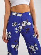 Spodnie materiałowe damskie, niebieskie, Lakerta