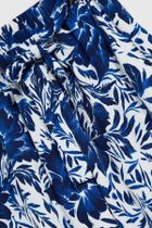 Spodnie materiałowe damskie, niebieskie, Moodo