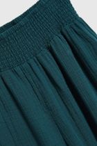 Spodnie materiałowe damskie, zielone, Moodo