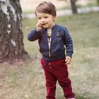 Spodnie sztruksowe dziecięce, czerwone, Pinokio