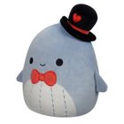 Squishmallows, Little Plush, Samir Blue Whale, niebieski wieloryb, maskotka, 19 cm