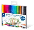 Staedtler, Broadliner Triplus, Pisak, 0,8 mm, 20 kolorów