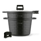 Starke, Brick Marble, garnek do gotowania na parze + nakładki silikonowe, 6.3l