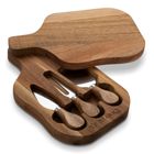 Starke Pro, deska do serwowania serów, 3 akcesoria, drewniana, 24,5-15-3,5cm