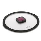 Starke Pro, pokrywa do odcedzania, szklana, czarna, 28 cm