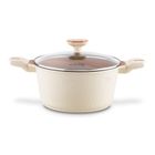 Starke Pro, Texture Creamy, zestaw garnków z pokrywką i patelnia, 10 elementów