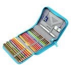 Step by Step, piórnik pojedynczy, rozkładany, z wyposażeniem, Horse Family