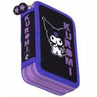 St.Majewski, Kuromi, piórnik rozkładany, podwójny, z wyposażeniem, Black