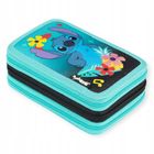 St.Majewski, Lilo i Stitch, piórnik rozkładany, potrójny, z wyposażeniem, Mint Aloha