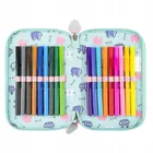 St.Majewski, piórnik rozkładany, potrójny, z wyposażeniem, Fluffy Kitty