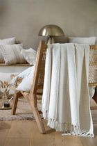 Stof, Balma, koc bawełninany z frędzlami, 125-150 cm