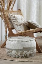 Stof, bawełniana pufa, Hemera, średnica 40 cm