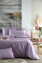 Stof, bawełniane prześcieradło na gumce, lila, Elysee
