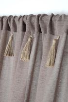 Stof, firana z frędzlami, Ibiza, 140-260 cm