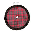 Stof, Klaus, dywan choinkowy, z futrzanym wykończeniem, 90 cm