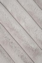 Stof, koc puszysty polary, w grube prążki, 130-160 cm