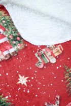 Stof, Noel, koc świąteczny z barankiem, 130-160 cm