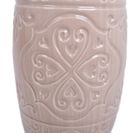 Stołek ceramiczny, beżowy, 32-32-46 cm