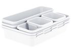 Storage Solutions, organizery do szuflad, białe, 8 szt.